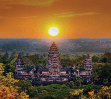 Tethered Hot Air Balloon Ride over Angkor